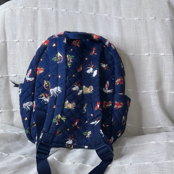 Vera Bradley Christmas Snow Globe Motif Small Backpack w/Holiday Characters NWOT - Picture 16 of 16